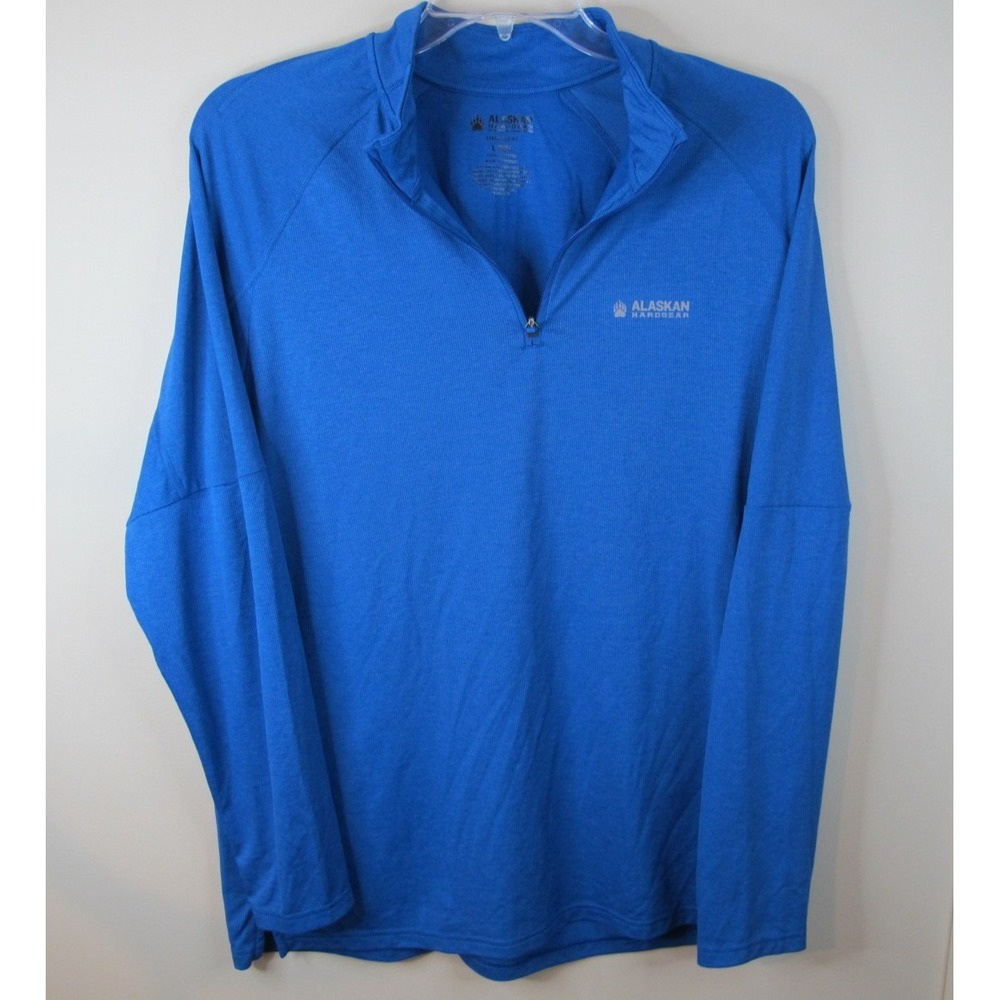 Alaskan Hardgear Standard‎ Fit 1/4 Zip Performance Pullover Men's Large Blue